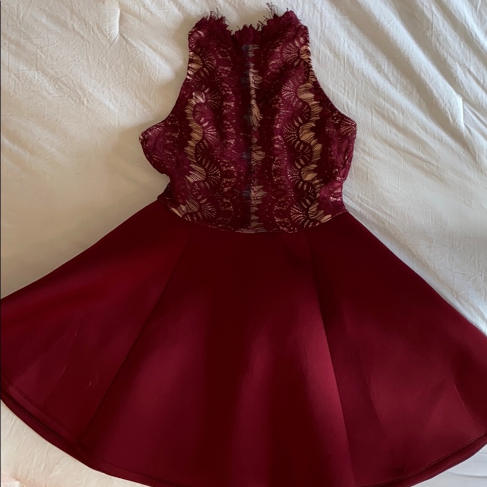 Short Burgundy Dress